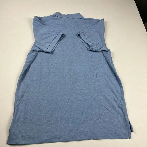 Brooks Brothers Mens Performance Polo Shirt Blue Short Sleeve Slim Fit MEDIUM - Picture 9 of 10